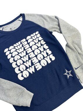 NFL Nike Team Apparel Dallas Cowboys Raglan Sweatshirt  Small